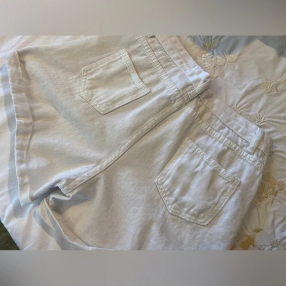NWOT“JEANS” Sz-L Juniors/58 China- Cute Off White Jean Shorts-Soft Movable Cloth - Picture 11 of 15